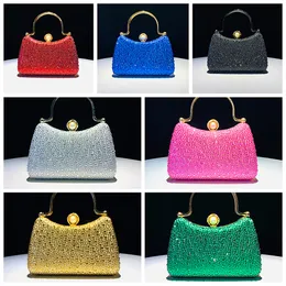 Hengmei Direct Sales Cross-border Hot Diamond Evening Bag Rhinestone Handbag Versatile Dress Diamond Bag Ins Wedding Evening Bag