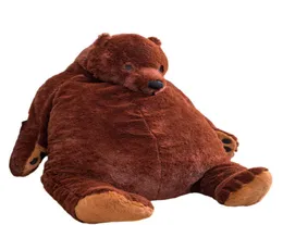 100cm Brown Djungelskog Bear Plush Toys Soft Stuffed Animal Plush Bear Toy Cushion Doll for Girl Soft Pillow H10255709828
