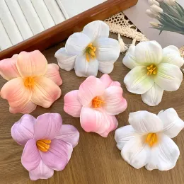 Simulação de estilo coreano Clipe de cabelo de flor Bohemian Seaside férias de cabeceira tulipe Flor Hairpin Barrettes cocar