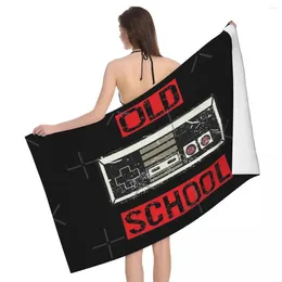 Towel Classic Retro jogador Antigo Escola 80x130cm Bath Skin Friendly para viajante viajante