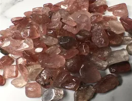 1 påse 100 g naturlig röd jordgubbkvarts stenkristall tumlade stenstorlek 912 mm9719569