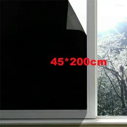 Naklejki okienne 1 Roll Film Blackout naklejka do przylgnij do prywatności w celu zablokowania akcesoriów dekoracji domów Sun UV