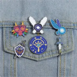 Gioco anime badge badge spada witch scield spillo badge bavande badge element element shield joielle al giocatore AB297