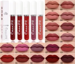 Cmaadu Matte Liquid Lip Gloss 18 Colour Colors Foundation Makeup Nonstick Cup Lipgloss Długo trwałe maquillage 18SCC6483579