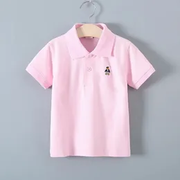 Teen Polo koszule 314 Year Casual Fashion Summer Toddler Baby Boys Tshirt bawełniany w stylu krótki rękaw