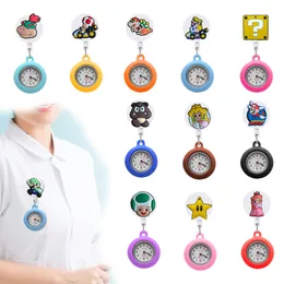سلسلة مراقبة الجيب Super Mary 57 Clip Watches Nurse On For Women and Men Hospital Medical Fob Clock Gifts Padge Assories Drop deliv Otxih