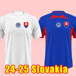 2024 Nova camisa de futebol da Eslováquia 24 25 Home Away Lobotka Hancko Haraslin Bozenik Mak Polievka Duris Sauer Duda Suslov Benes Futebol camisa de futebol