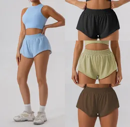 Lu Yoga Shorts Hotty Hot Pants Pocket Quick Dry Speed Up Gym одежда спортивная одежда дышащая фитнес