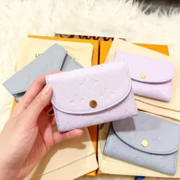 Luxurys Designer bag M41939 rosalie Key Wallets victorine wallet 7A quality lady Card Holders Coin Purses Mini classic flap card case leather wallet with box Man bags