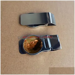Geldclips Neue Sublimation Blank Metalltransfer Druck DIY -Materialien Verbrauchsmaterialien Ablieferung Schmuck Dhqeo