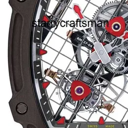 Zegarki wielofunkcyjne Automatyczne mechaniczne zegarki Szwajcarskie zegarki RMRM zegarki RMRM2704 Nadal Tennis Racquet Limited Edition Mens Massel2e RMRM