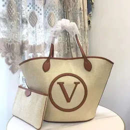 Rafia Tote Bag Designer пляжный кошелек женская сумка с трава тканая сумка для торговых точек роскошная сцепление с большими возможностями.