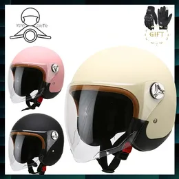オートバイヘルメットライトヘルメットマットカラーユニセックス安全カスケモトレトロユニバーサル冬の夏のヘルムモトクロスライディング
