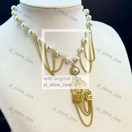 Canale collana Chanells Canale gioiello Collane perle Designer Gioielli Brand Brand C-Letter Collane Catatina di girocolli Fashi