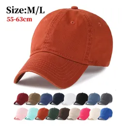 Grande testa xxl tappo da baseball per uomini a colori solidi casual plus size cappelli da esterno regolabili sport 56-60 cm 60-63 cm 240423
