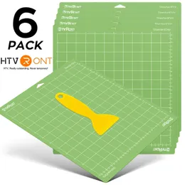 HTVRONT 6 3 PACK 12x12in Green PVC -Klebstoff -Schneidematte Basisplatte für CRICUT EXPORE AIR/AIR2/MAKER DIY -GAGRIGUNG 240430