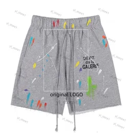 Gallary Dept Short New GalleryDept Pant Mens Shorts Fashion Designer Pants Sweat Pant Speckled Gallarys Shirt Men's Women's Loose Casual Gallery Dept Short AA7