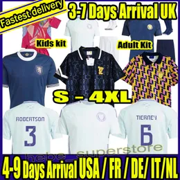 S-4XL Scotland 24 25 Soccer Jersey 2024 Euro Cup National Feelg Shirt Kids Kit Kit Kit String 150 Year