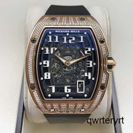 RM Mens Wrist Watch RM67-01 Série RM6701 18K Rose Gold Diamond Data Display