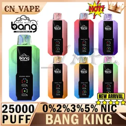 Bang 25000 puff disposable vape Rechargeable E Cigarettes Mesh Coil 30ML E-liquid puff 36k vaper 0%2%3%5% Big Puff