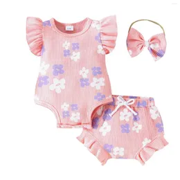 Kleidungssets 0-18m Baby Girls Foral Kleidung Outfit