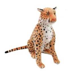 Hot Like Like Plush Leopard Cheetah Toy Toy completo Floresta recheada Animal Peluche Doll Room Decoração Presentes de férias de Natal para meninos