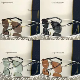 Occhiali da sole di qualità senza bordo di lenti addensate telai con occhiali da sole da sole designer di uomini e donne edizione originale