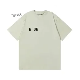 Essentialsclothing EssentialSshorts EssentialsSshirtdesigner T -Shirts Esse Mens T -Shirt FG Tees Fashion Simplesolid Schwarzer Briefdruck Paar Top WHI 673