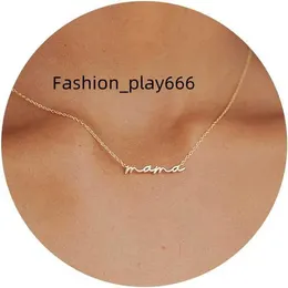 Ladies Mom Necklace 18K Gold Plated Exquisite Mom Necklace Layered Cubic Zircon Necklace Cute Pendant Necklace with No Color Change Christmas Gift for Mom New Mom Exq