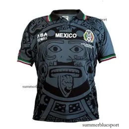 México Retro Classic Soccer Jerseys Borgetti Hernandez Campos Blanco H Sanchez R Marquez Sports Football Shirt Sancez