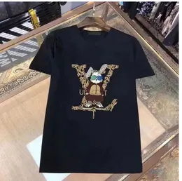 Designer-T-Shirt Casual T-Shirt mit monogrammiertem Druck kurzärmelig zum Verkauf Luxus-Druckhülsen Top verkaufen Luxus Männer Hip Hop Kleidung
