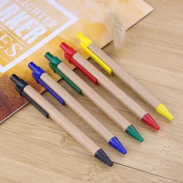 Protezione addominali ambientali Kraft Paper Pen Pen Pint Point tubo di cartoleria