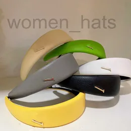 Stirnbänder Designer Han Tian Hair Bale, einfacher Fairy Forest Style Super Head Hoop, solide Leder L-Letter Vielseitige ausgehende Accessoires 6HT3