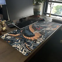 Großer Mauspad Chinesisch Dragon Gaming Accessoires HD Office Computer Keyboard Mousepad XXL PC Gamer Greekmyth Desk Matte 100x50cm