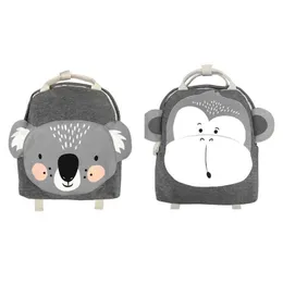 Rucksäcke 2x Childrens Rucksack Childrens School Rucksack süße Schul -Rucksack -Jungen und Mädchen Leuchttasche Koala und Affe D240516