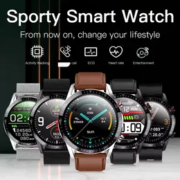 Akıllı Swatches 2024 En yeni lüks akıllı saat erkekleri Sport Smartwatch Erkek Kalp Hızı Monitör Fitness IP68 Su Geçirmez Akıllı Saatler