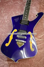 PGM 600 Paul Gilbert Jewel Blue Guitar Guitarra Rosewood Pérola DOT Hardware cromado Inclinação