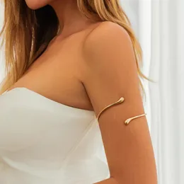 Armreif Purui Minimalistische Wassertropfenform für Frauen offener Oberarm verstellbarer Schmuck Hochzeitsfeier Damen Damen