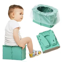 Treinamento dobrável Viagem ao ar livre Pots infantil Potty portátil WC Seat Baby Girl Pote Banheiro tigela L2405