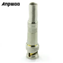ANPWOO 10x Copper Core Soldering BNC Male Connector Plug to RG59 Coaxial Cable Coupler