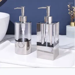 Liquid Soap Dispenser Creative Crystal Glass Bathroom Lotion Bottle Push-type Shampoo And Shower Gel High-end Hand Sanitizer Push