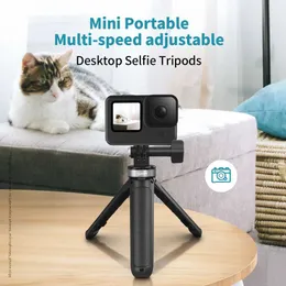 Selfie Monopods Telesin Mini Selfie Stick Stativ tragbare Kunststoffverstellbare Länge GoPro 12 Held 12 11 9 8 7 DJI Osmo Action 4 Insta360b240515