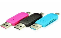 SR 2 na 1 czytnik kart USB OTG Universal Micro USB OTG TFSD Czytnik karty Czytnik telefonu Przedłużenie telefonu Micro USB OTG Adapter4996281