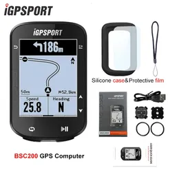 IGPSPORT BSC200 GPSサイクルバイクコンピューターワイヤレススピードメーター自転車デジタルアントルートナビゲーションストップウォッチサイクリング走行距離計240509