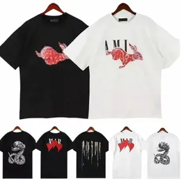 Mens T Shirt Tasarımcı Tshirt Limited Editi Çiftler Tees Sokak Giyim Yaz Fi Marka Gömlek Spl-müre Mektup Baskı Kısa Kollu Gevşek Gevşek Cre A1pd#
