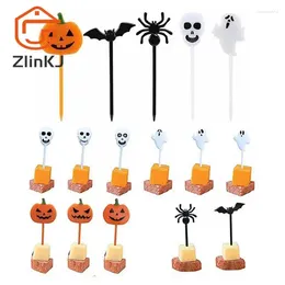 Forks simpatico forchetta di frutta Hallowen/Christmas Plastic Pick Kids Bento Lunch Snack Cake dessert Decort da cucina da cucina arredamento