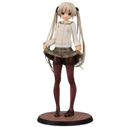 Action Toy Figures Anime characters Cute Sister Girl Standing Posture Lifting Skirt Doll Anime Figures Kits PVC Comic Model Holiday Gifts Y240516