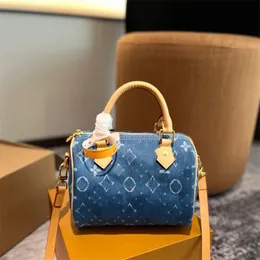 Nano denim çanta çanta tasarımcısı omuz çantası kuzenlik crossbody çanta sac femme carinall jean alışveriş crossbody çanta çizme zinciri mavi xb19 h4