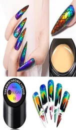 Zucker thermochromer Gel flüssiger Nagel Stimmungsfarbe polnischer Kunstfarbe braucht schwarze Basis Einweichen UV16215040