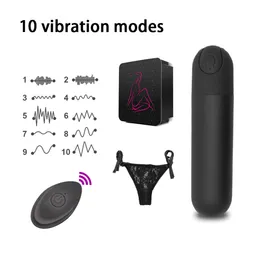 Leistungsstarke Fernbedienung tragbare Vibrator Bullet Mini Vibratoren Erwachsene Sexspielzeug für Frauen G-Spot Clitoris Höschen Vibrationsei